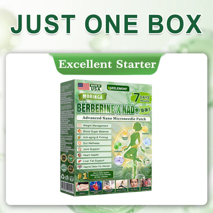 GEELEMON® 10-in-1 Weight Management Patch With Moringa, Berberine & NAD+ • Once Daily • 180-Day Guarantee Supports Appetite Control, Metabolism & Daily Energy